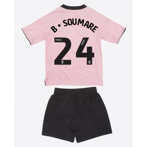 Leicester City Boubakary Soumare #24 Replika babykläder Tredjeställ Barn 2025-26 Kortärmad (+ korta byxor)